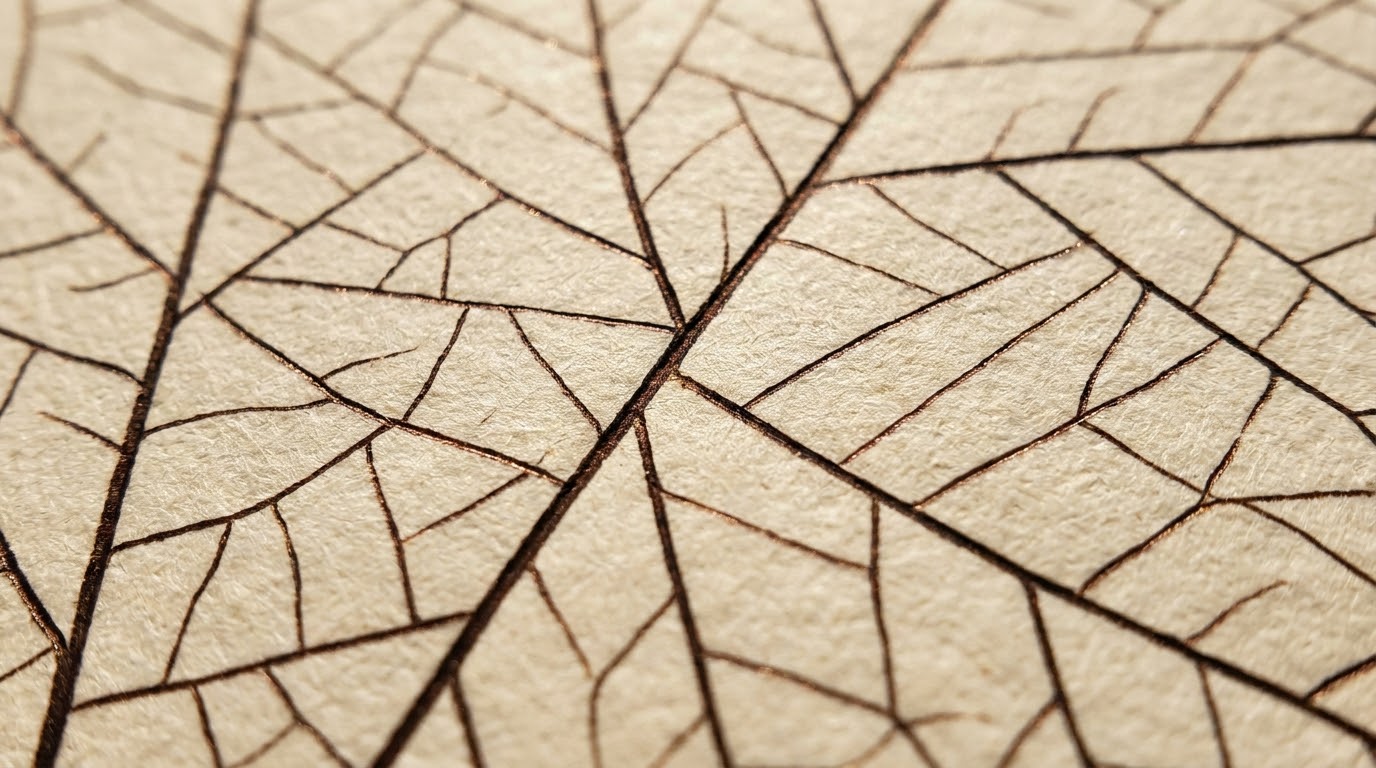 Motif gravé sur papier chaud